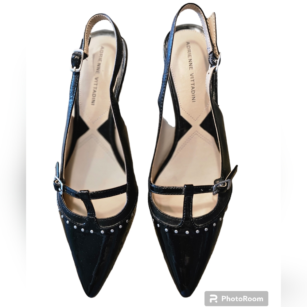 Adrienne Vittadini Susanna Slingback Pointy Shoes Size 8.5
